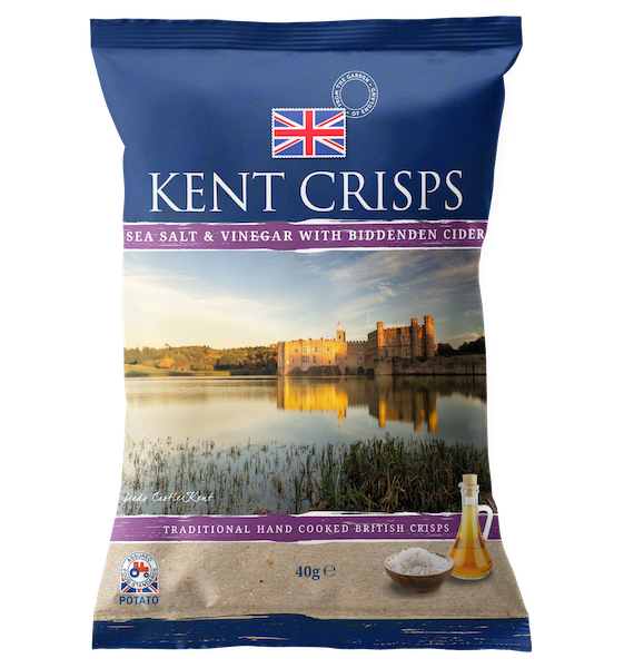 Kent Crisps Sea Salt & Biddenden Cider Vinegar 150g