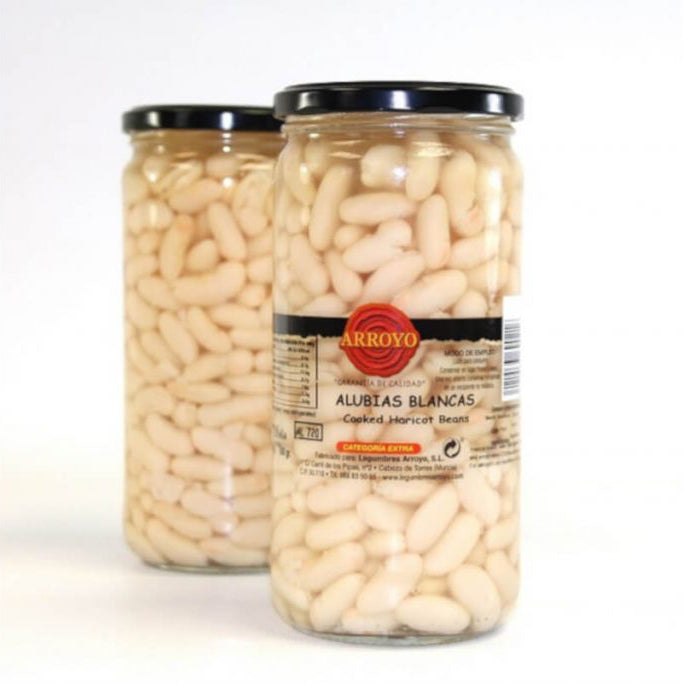 Cooked White Haricot Beans 'Alubia Blanca'